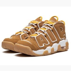 Kids 6Y Women’s 7.5 Nike Uptempo Shoes in Wheat